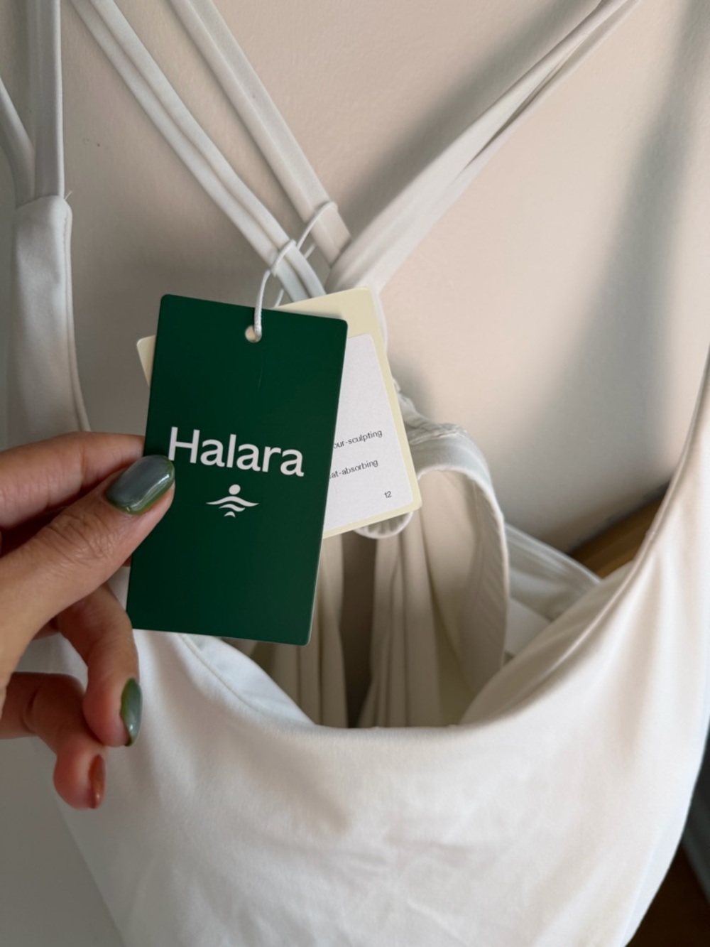 HALARA White Racerback Tank Top - Picture 9 of 9